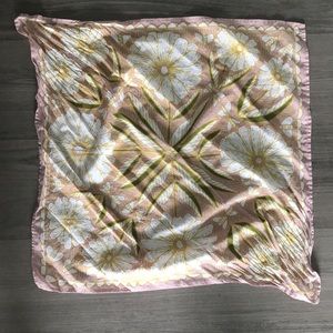 Cotton floral square bandana